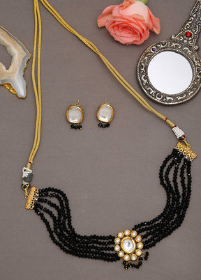 Gold Plated Kundan Jewellery Set - Indian Silk House Agencies