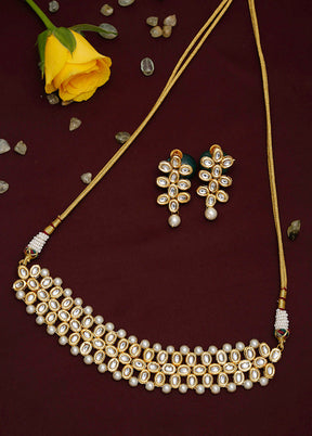 Gold Plated Kundan Jewellery Set - Indian Silk House Agencies