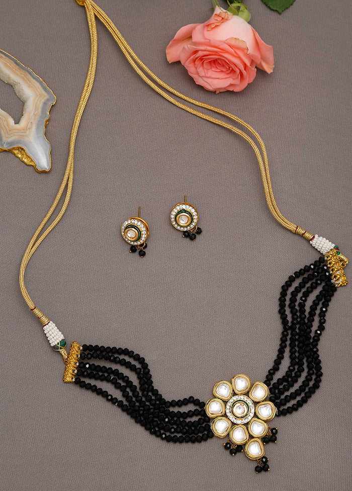 Gold Plated Kundan Jewellery Set - Indian Silk House Agencies