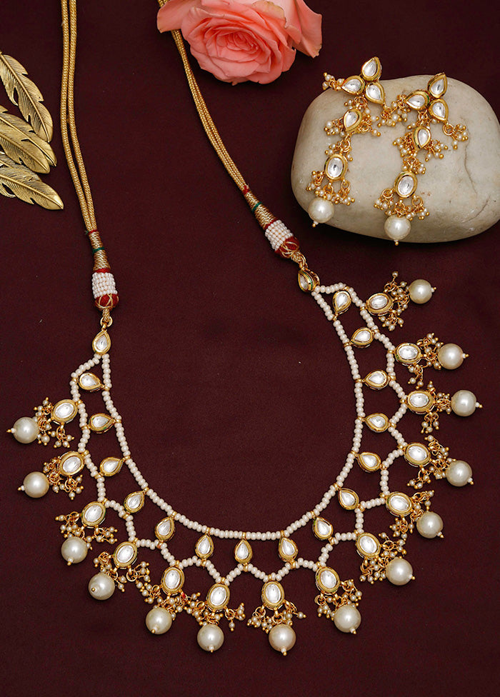 Gold Plated Kundan Jewellery Set - Indian Silk House Agencies