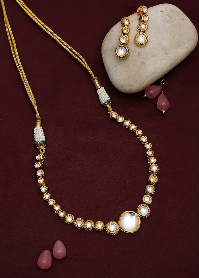 Gold Plated Kundan Jewellery Set - Indian Silk House Agencies