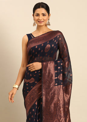 Multicolor Cotton Saree With Blouse Piece