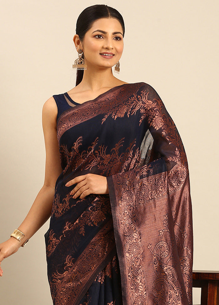 Multicolor Cotton Saree With Blouse Piece