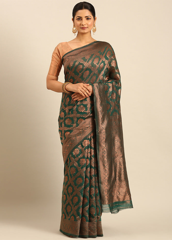 Multicolor Cotton Saree With Blouse Piece