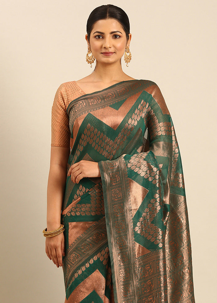 Multicolor Cotton Saree With Blouse Piece