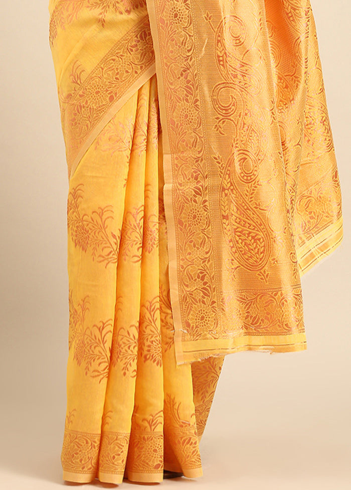 Multicolor Cotton Saree With Blouse Piece