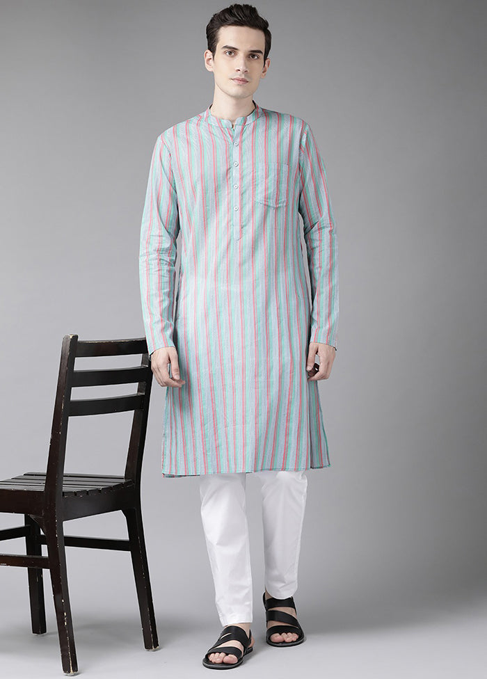 2 Pc Light Grey Printed Cotton Kurta Set VDVSD240634 - Indian Silk House Agencies