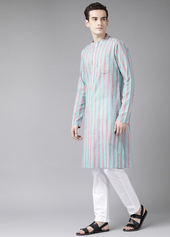 2 Pc Light Grey Printed Cotton Kurta Set VDVSD240634 - Indian Silk House Agencies