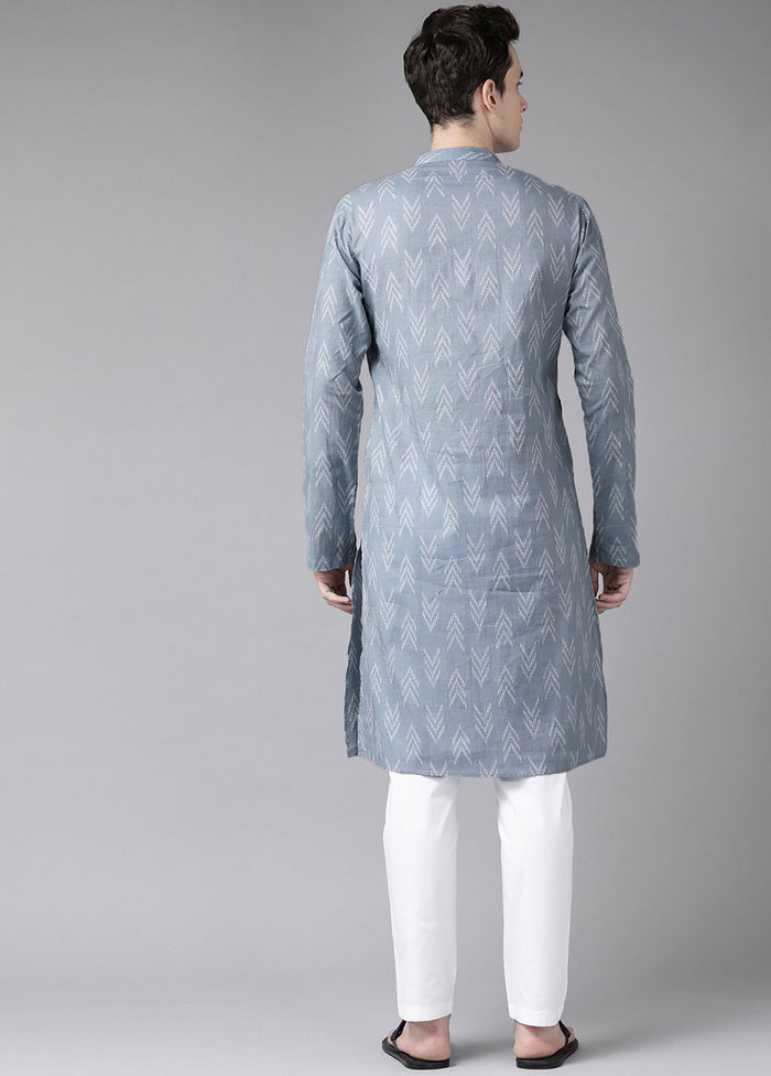 Grey Straight Kurta VDVSD27102067 - Indian Silk House Agencies