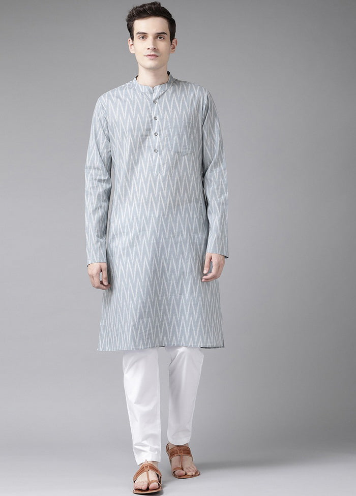 Grey Straight Kurta VDVSD27102071 - Indian Silk House Agencies