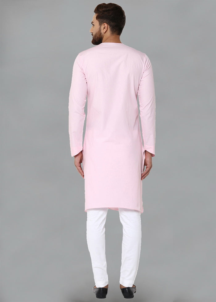 Pink Color Solid Cotton Kurta VDVSD0176 - Indian Silk House Agencies