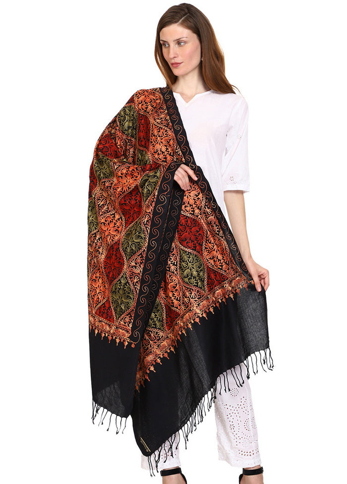 Dark Green Zari Woven Ethnic Dupatta - Indian Silk House Agencies