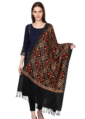 Rani Pink Zari Woven Ethnic Dupatta - Indian Silk House Agencies