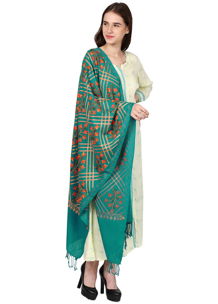 Blue Zari Woven Ethnic Dupatta - Indian Silk House Agencies