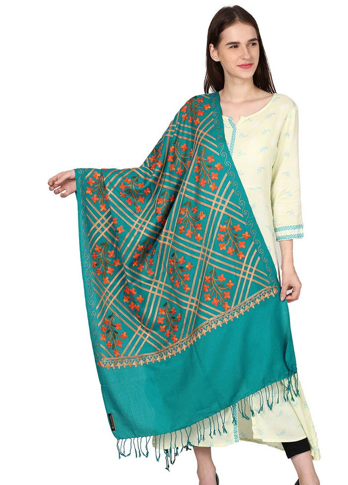 Blue Zari Woven Ethnic Dupatta - Indian Silk House Agencies