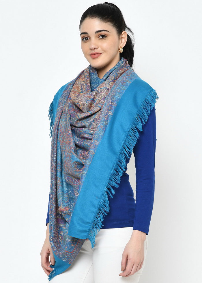 Ferozi Poly Wool Woven Shawl - Indian Silk House Agencies