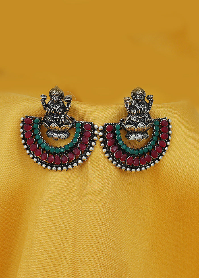 Multicolor Alloy Glossy Earrings