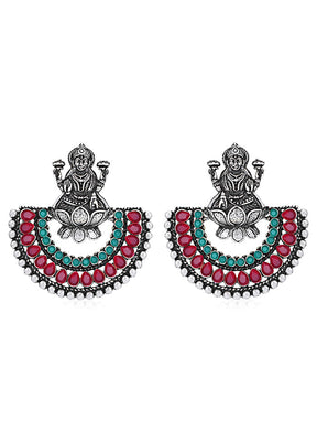 Multicolor Alloy Glossy Earrings