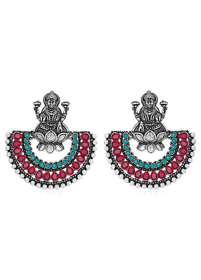 Multicolor Alloy Glossy Earrings