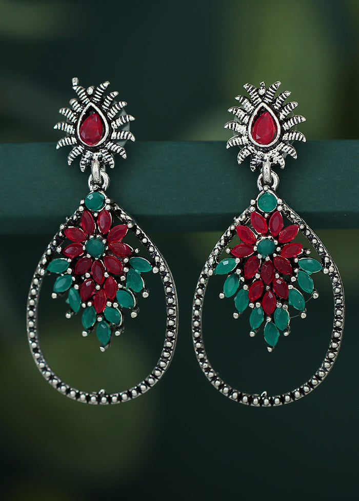 Multicolor Alloy Glossy Earrings