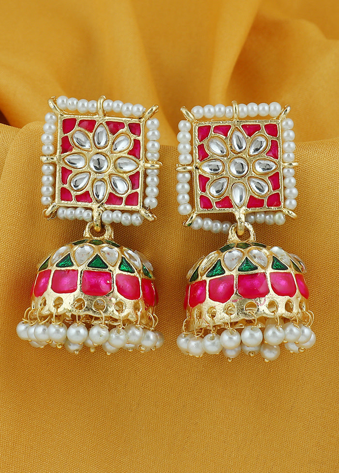 Multicolor Alloy Glossy Earrings