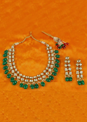 Green Alloy Jewellery Set