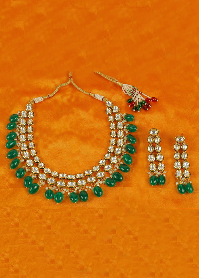 Green Alloy Jewellery Set