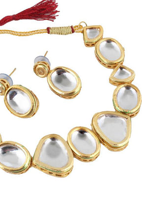 Golden Alloy Jewellery Set