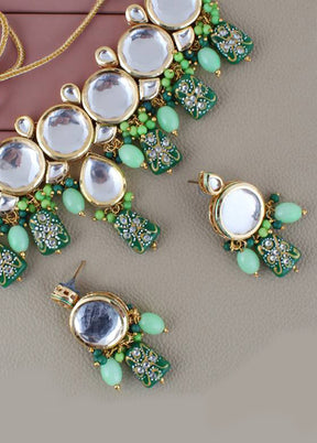 Green Alloy Jewellery Set