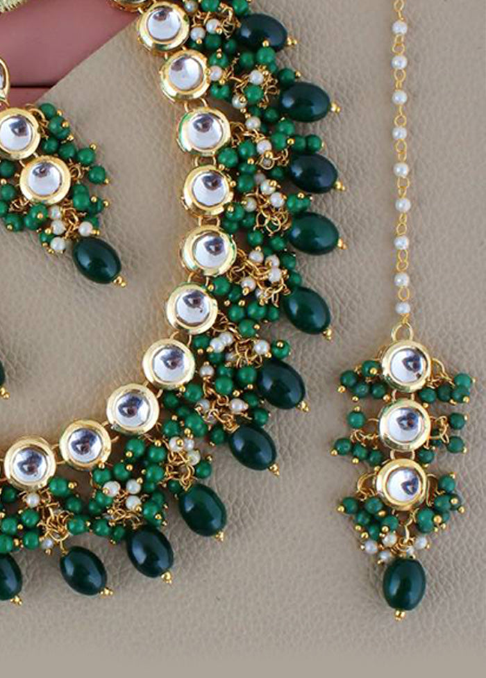 Green Alloy Jewellery Set