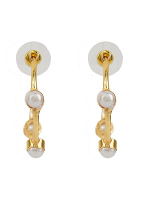 A Stunning Earrings In The Matt Gold Finish With Intricate Handcrafted Detailing - Indian Silk House Agencies