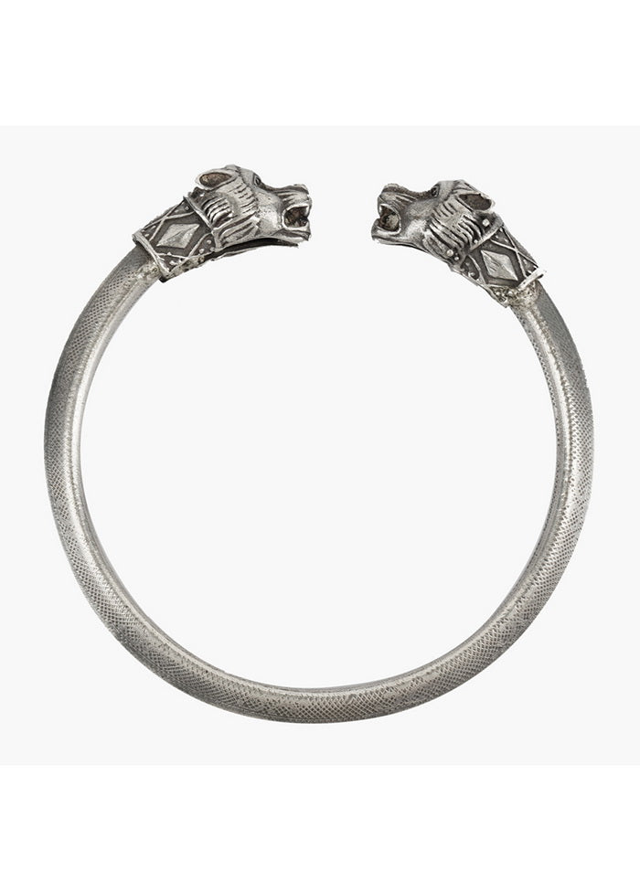 A Stunning Bangle In The Silver Tone Finish With Intricate Handcrafted Detailing - Indian Silk House Agencies