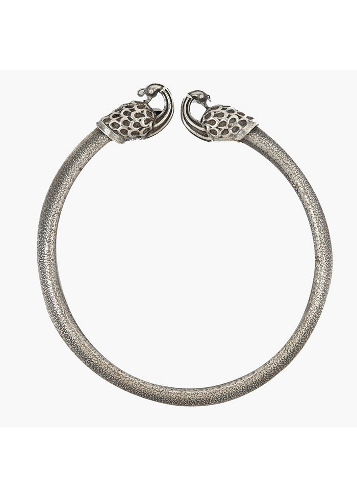 A Stunning Bangle In The Silver Tone Finish With Intricate Handcrafted Detailing - Indian Silk House Agencies