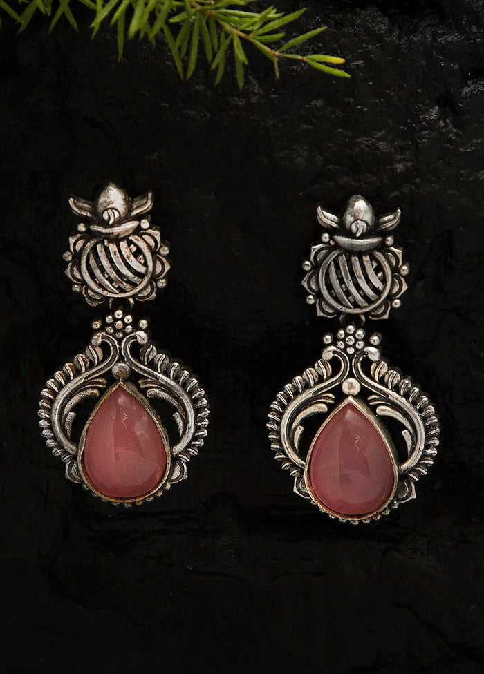 Handcrafted Silver Tone Brass Jhumka - Indian Silk House Agencies