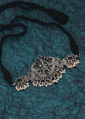 Silver Tone Brass Necklace - Indian Silk House Agencies