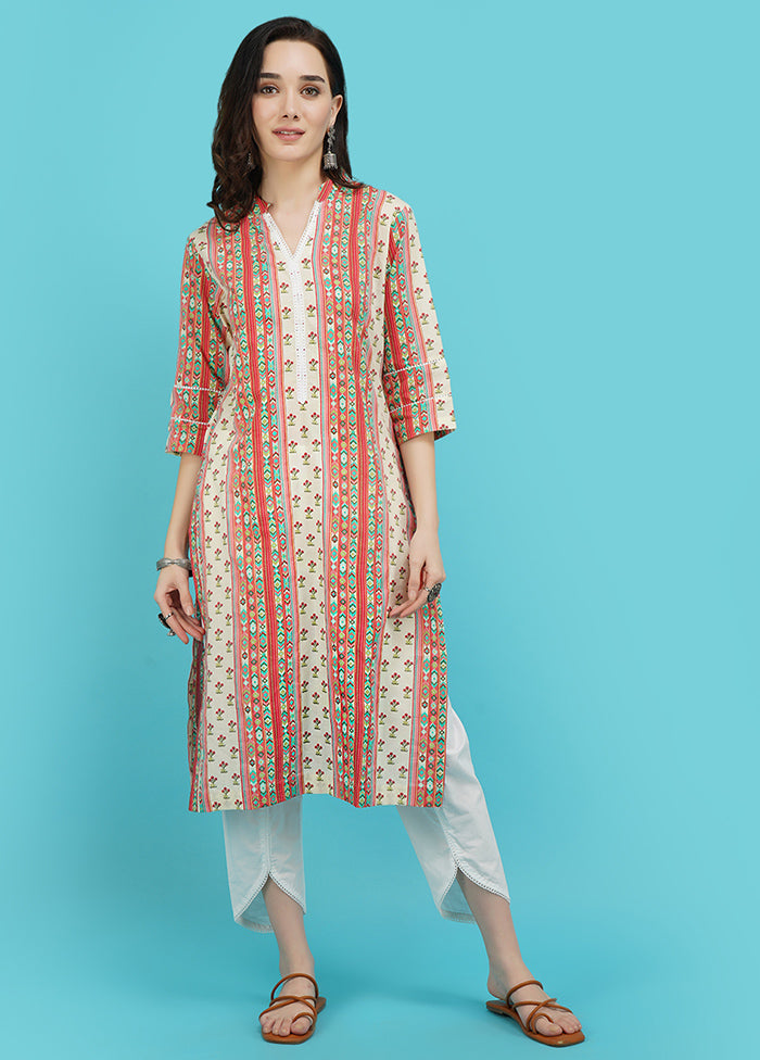 Multicolor Cotton Printed Kurti VDJB311233 - Indian Silk House Agencies