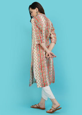 Multicolor Cotton Printed Kurti VDJB311233 - Indian Silk House Agencies