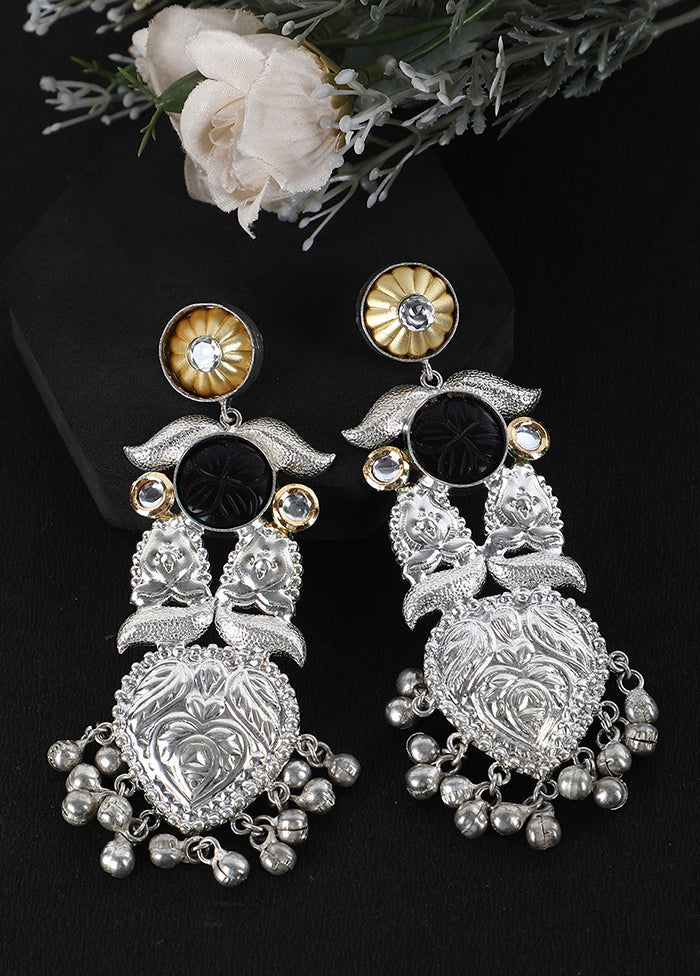 Silver Handcrafted Brass Earrings