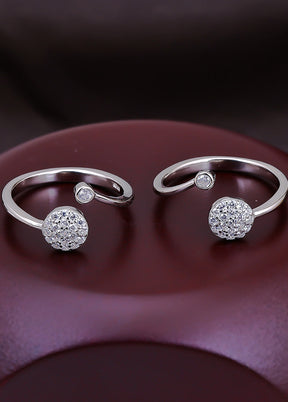 925 Sterling Silver Glossy Toe Rings