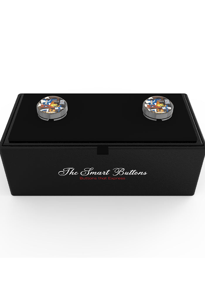 Black Alloy Gunmetal Finish Cufflinks