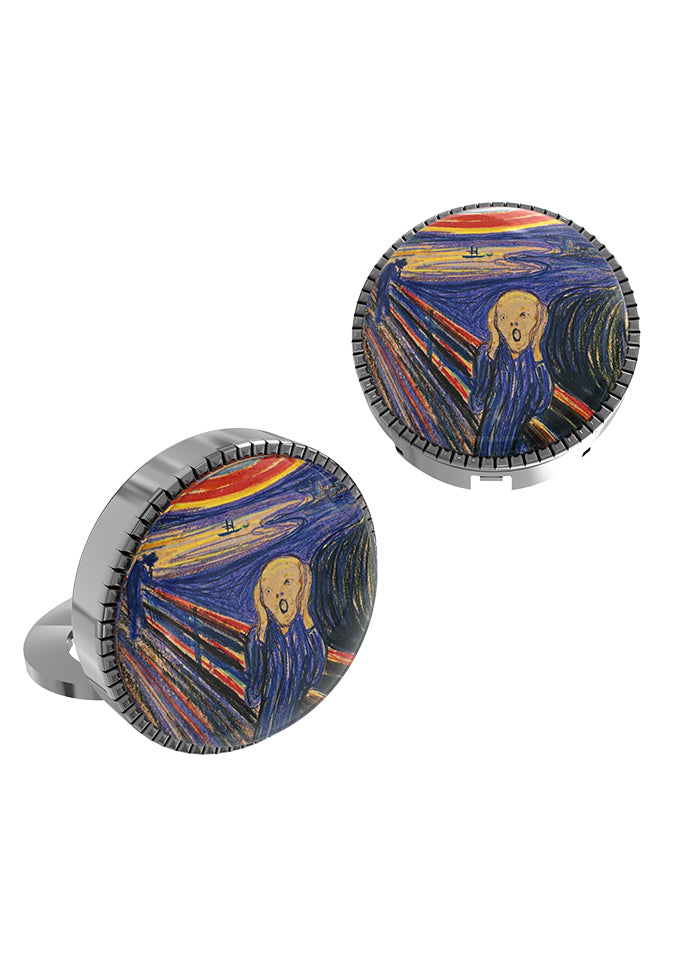 Black Alloy Gunmetal Finish Cufflinks - Indian Silk House Agencies