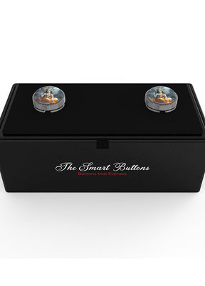 Black Alloy Gunmetal Finish Cufflinks