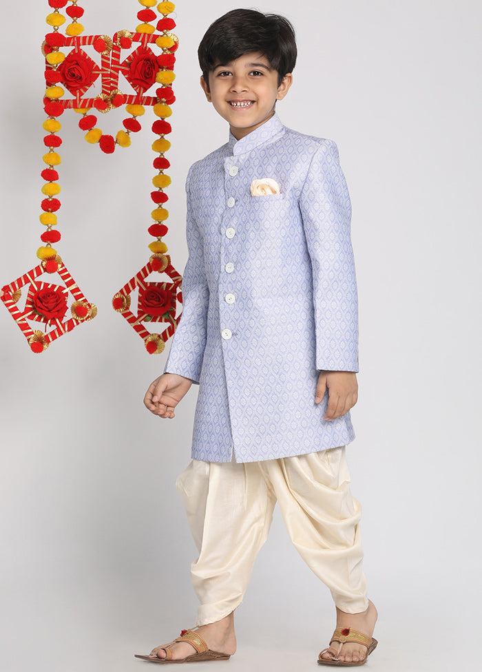 Lavender Festive Silk Kurta Pajama Set - Indian Silk House Agencies