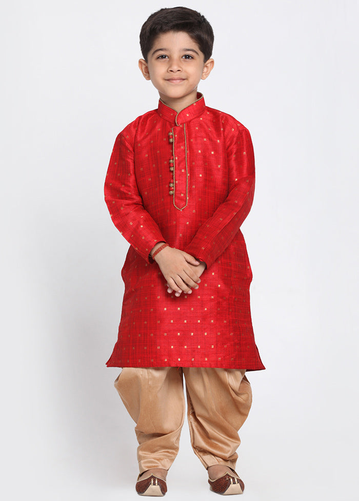 Maroon Festive Silk Kurta Pajama Set - Indian Silk House Agencies