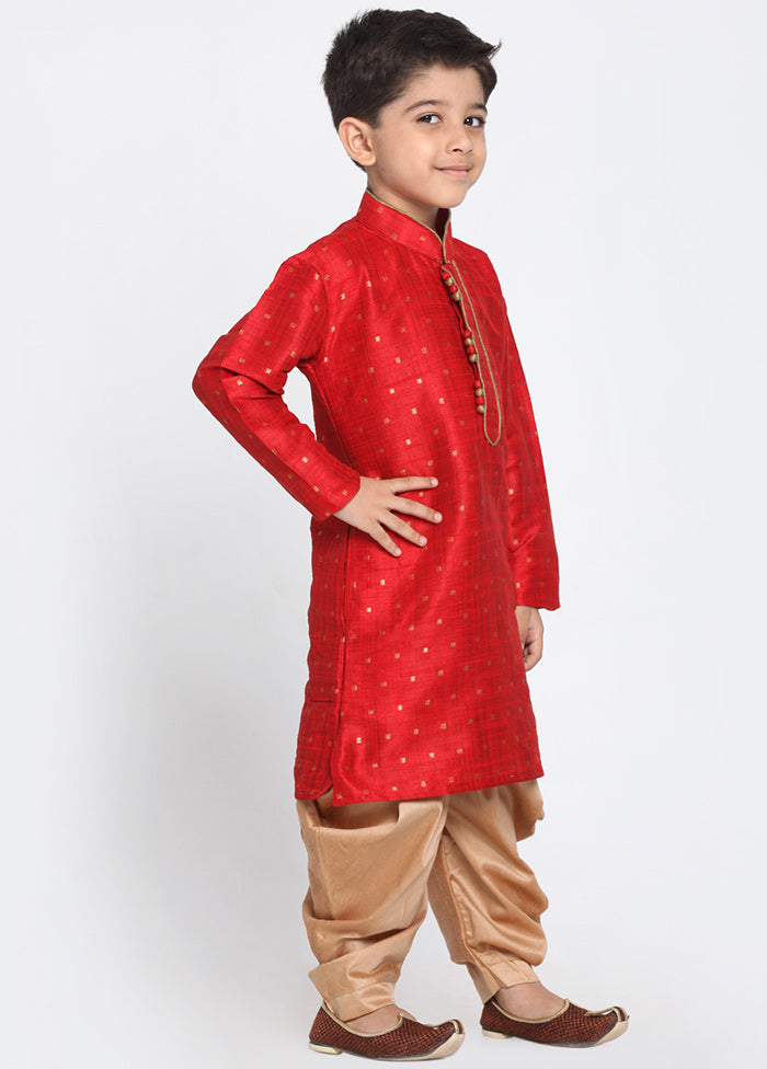 Maroon Festive Silk Kurta Pajama Set - Indian Silk House Agencies