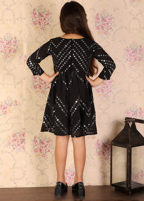 Black Georgette Indian Dress - Indian Silk House Agencies