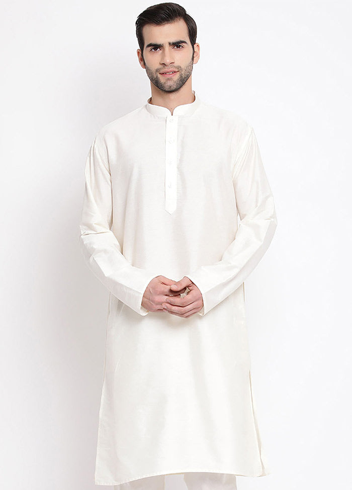 Cream Viscose Solid Kurta VDVAS30062367 - Indian Silk House Agencies