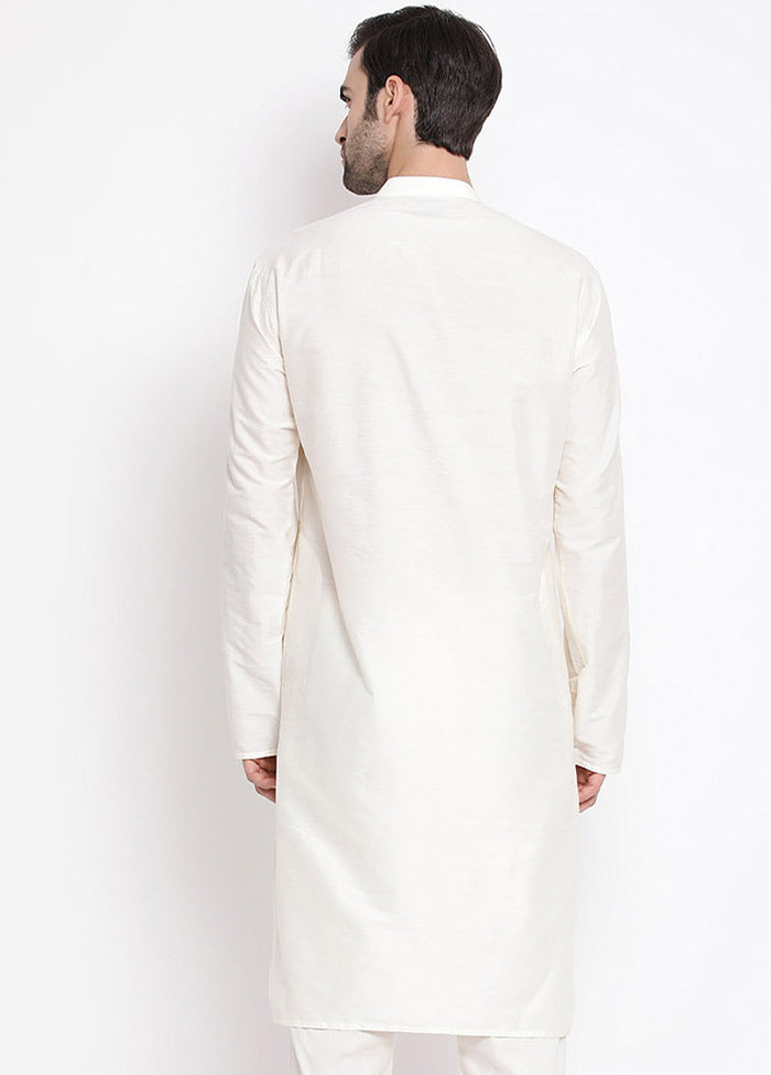 Cream Viscose Solid Kurta VDVAS30062367 - Indian Silk House Agencies