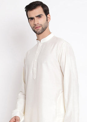 Cream Viscose Solid Kurta VDVAS30062367 - Indian Silk House Agencies