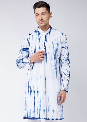 Blue Cotton Printed Kurta VDVAS30062342 - Indian Silk House Agencies